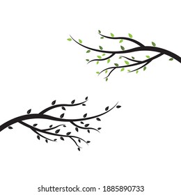 tree branch vector ilustration design template