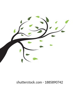 tree branch vector ilustration design template