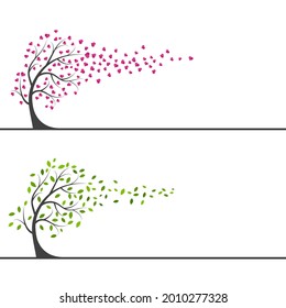 tree branch vector ilustration design template