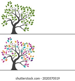 tree branch vector ilustration design template