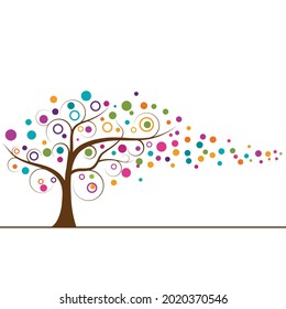 tree branch vector ilustration design template
