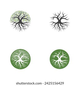 tree branch vector ilustration design template