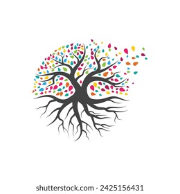 tree branch vector ilustration design template