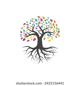 tree branch vector ilustration design template