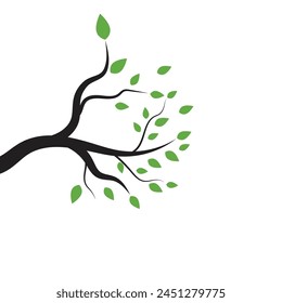 tree branch vector ilustration design template