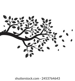 tree branch vector ilustration design template