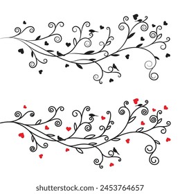 tree branch vector ilustration design template
