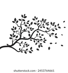 tree branch vector ilustration design template