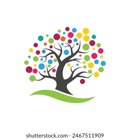 tree branch vector ilustration design template