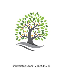 tree branch vector ilustration design template