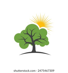 tree branch vector ilustration design template