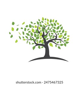 tree branch vector ilustration design template