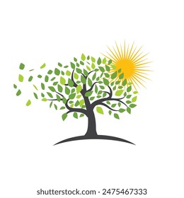 tree branch vector ilustration design template