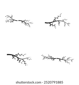 tree branch vector ilustration design template