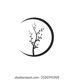 tree branch vector ilustration design template