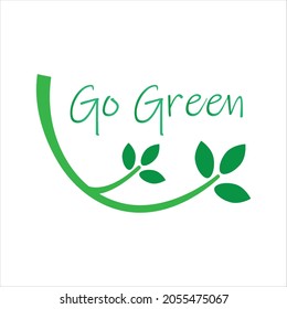 
tree branch vector to invite you to go green