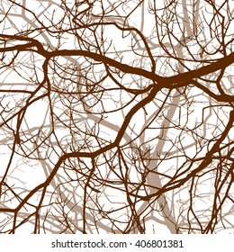 Tree branches background. Vector