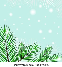 Tree branches background - Vector illustration