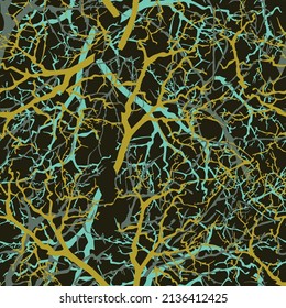 Tree branches by the type of web. Pattern for clothes.