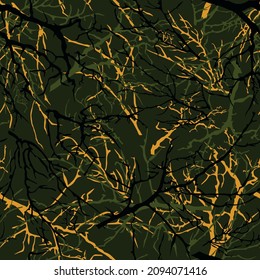 Tree branches. Camouflage. Pattern, textile.