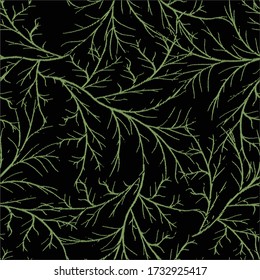 Tree branches design for print seamless pattern