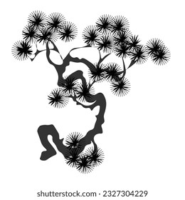 Tree Branches .
Japanese traditional ink painting
 Oriental style sumi e, u shun, go hua,
SSTK abstract,
vector illustration.