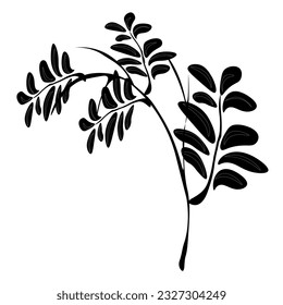 Tree Branches .
Japanese traditional ink painting
 Oriental style sumi e, u shun, go hua,
SSTK abstract,
vector illustration.