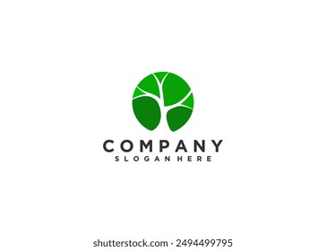 tree branches logo, modern style, farm, nature, logo design template.