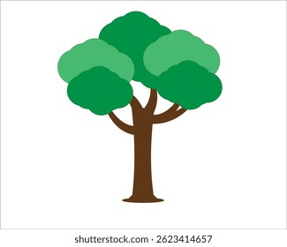 tree with branches on white background