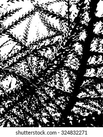 Tree branches silhouette/ Abstract background/ Design elements/ Vector illustration