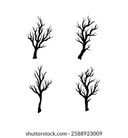 tree branches without black leaves
