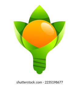 Blumenzwiebelsymbol Logo, moderne Vektorgrafik