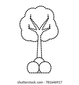 tree with bushes icon