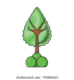 tree with bushes icon