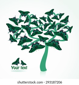 Tree with butterflies instead of leaves