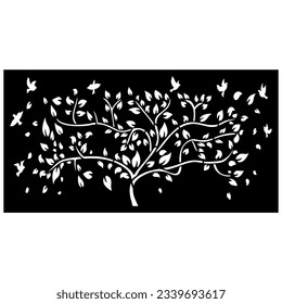 Tree and Butterfly Wall Decor
