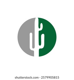 tree cactus logo design vector