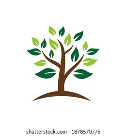 Tree Care Eco Logo Concept Stock Vector (Royalty Free) 1878570775 ...