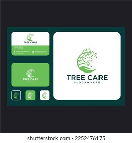 tree care logo design template