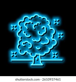 tree care services neon light sign vector. tree care services illustration