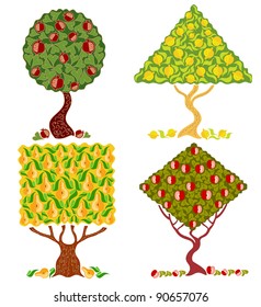 tree cartoon abstract