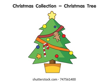 Tree cartoon Christmas