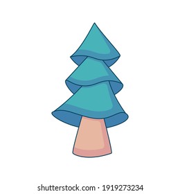 tree cartoon doodle hand drawn concept design vector art kawaii illustration