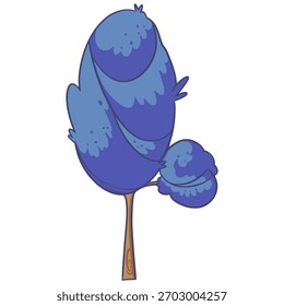Árbol Ilustración de dibujos animados Arte Elemento decoración naturaleza