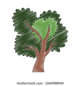 Tree cartoon isolated
