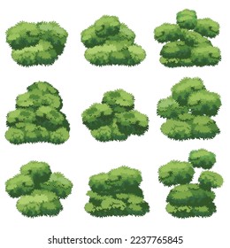 tree for cartoon isolated on white background vector.