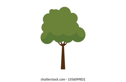 Tree cartoon park forest logo vector