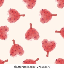 tree, cartoon seamless pattern background