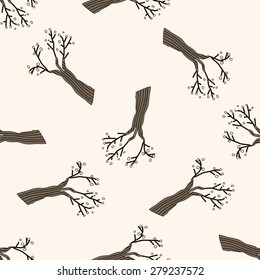 tree , cartoon seamless pattern background