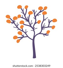 A tree in cartoon style. 